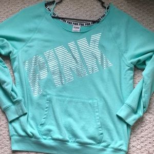 Victoria’s Secret PINK off the shoulder sweater.